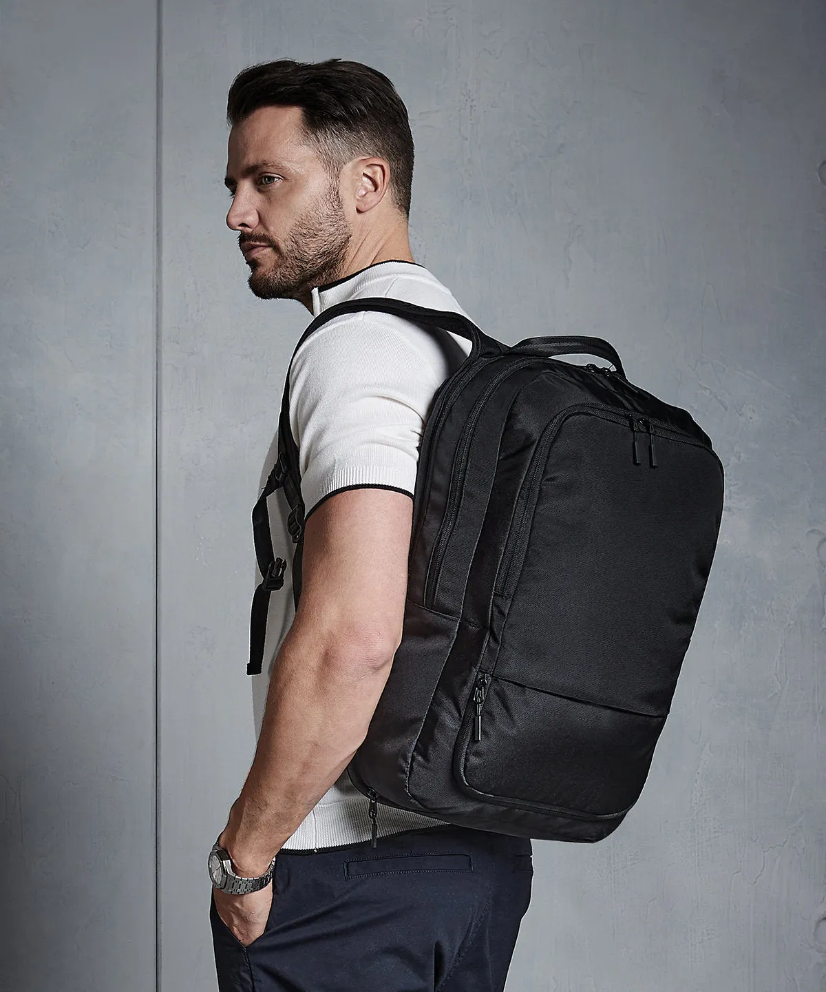 Black - Pitch black 24 hour backpack