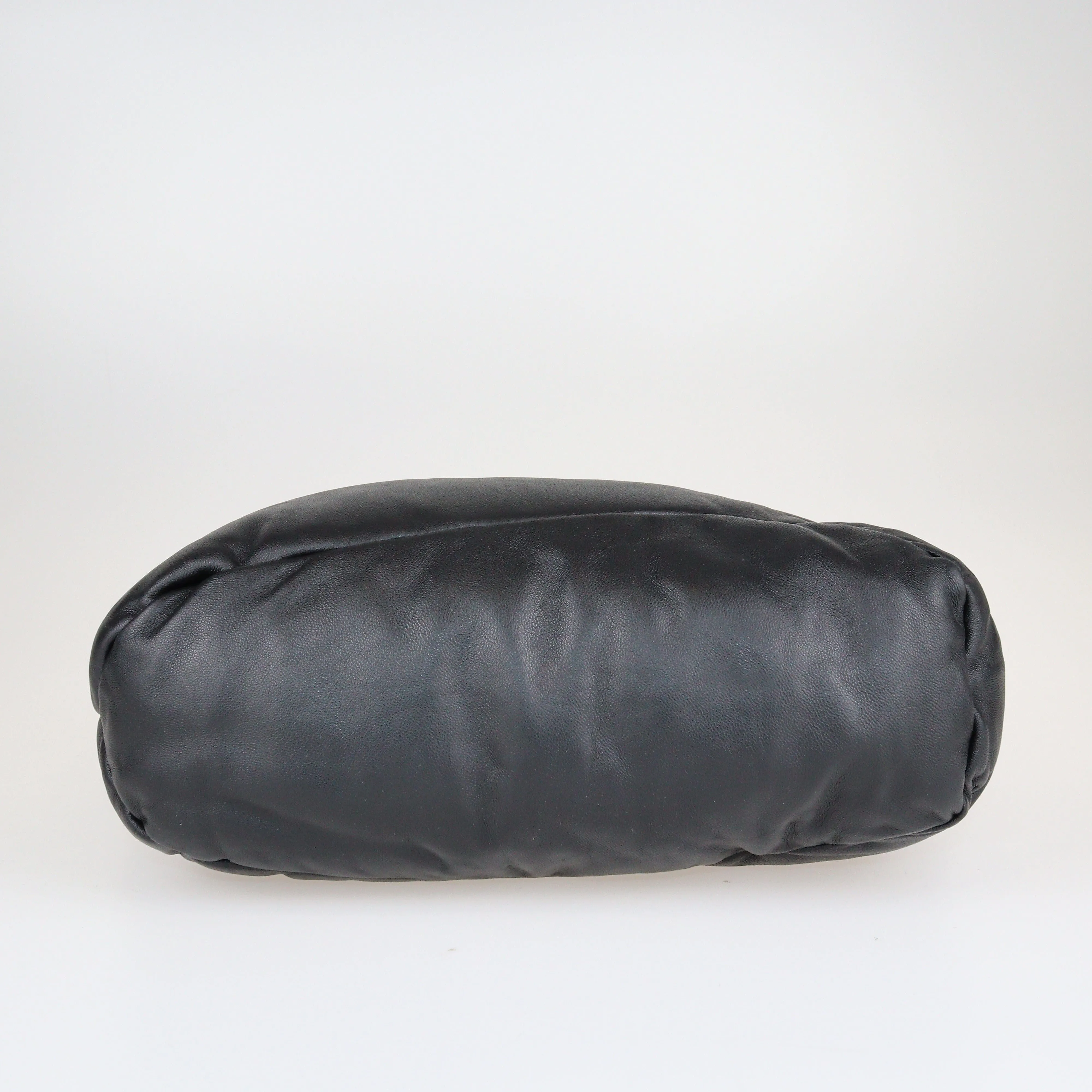 Black Puzzle Puffer Hobo Bag
