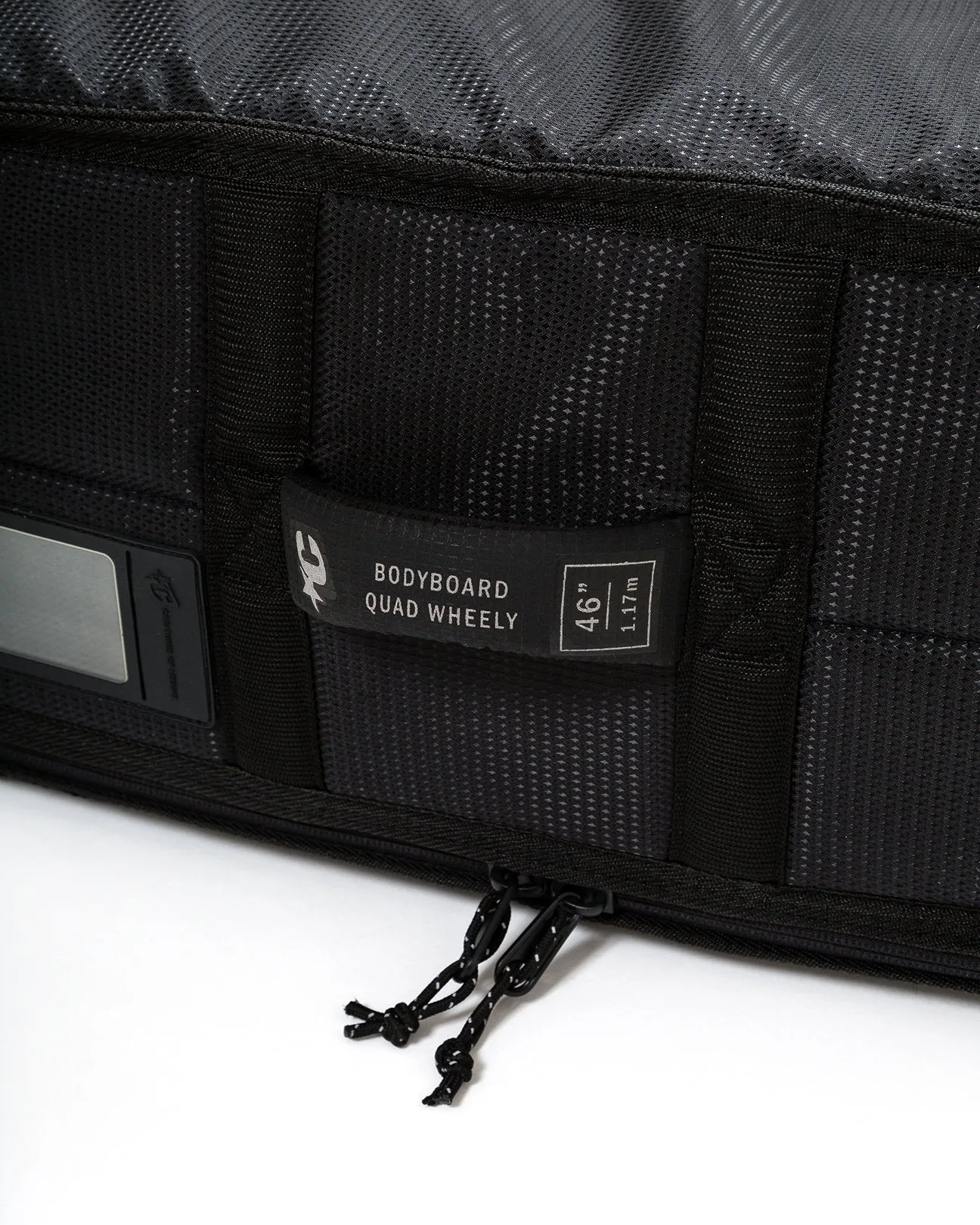 BODYBOARD QUAD WHEELY : BLACK SILVER