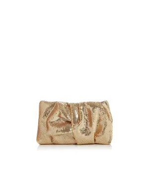Bonny Sequin Clutch in Gold