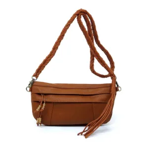 Braided Tassel Strap Crossbody Bag
