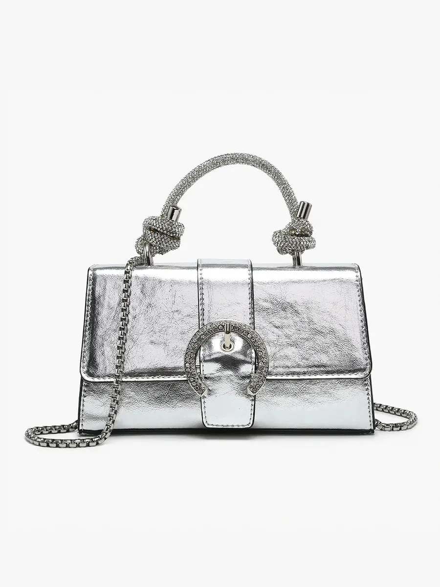 Brielle Metallic Clutch