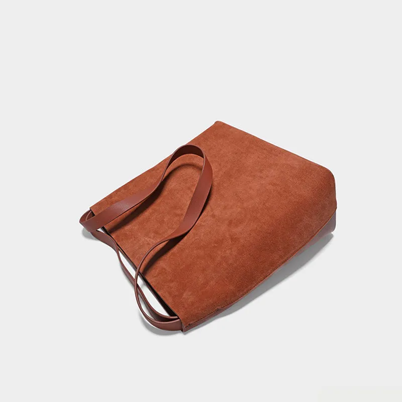 Brown Real Leather Womens Tote Bags Purse Handbags Cross Shoulder Bag Online