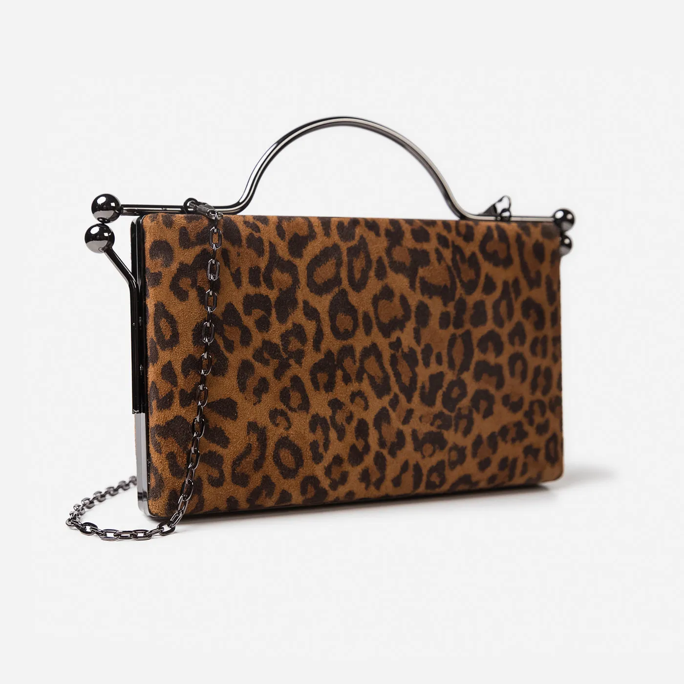 Buckled Glossy Clutch Gerald Bags
