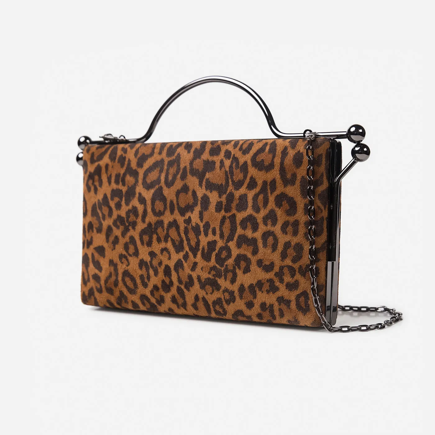 Buckled Glossy Clutch Gerald Bags