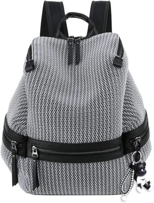 BUKESIYI CCDE78110 Women's Bag Backpack Handbag Women Backpack Small Anti-Theft School Backpack Laptop Weekender PU Leather, gray, BUKESIYI Bag