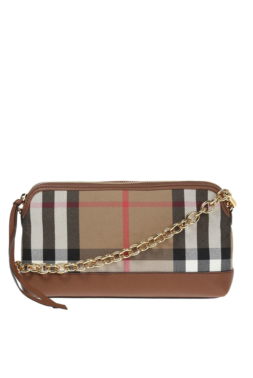 BURBERRY ABINGDON DERBY HOUSE CHECK LEATHER CROSSBODY