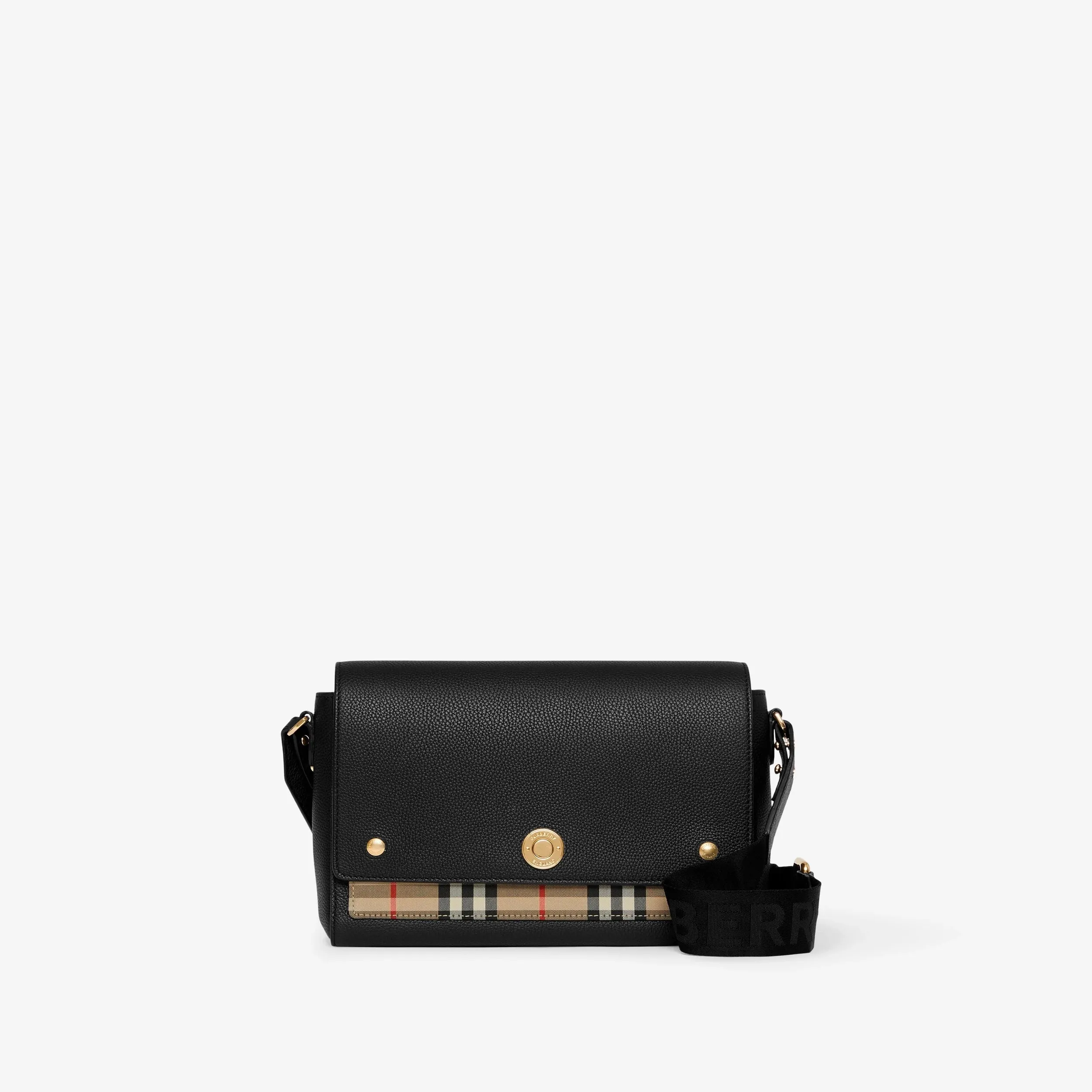 BURBERRY NOTE LEATHER SHOULDER BAG