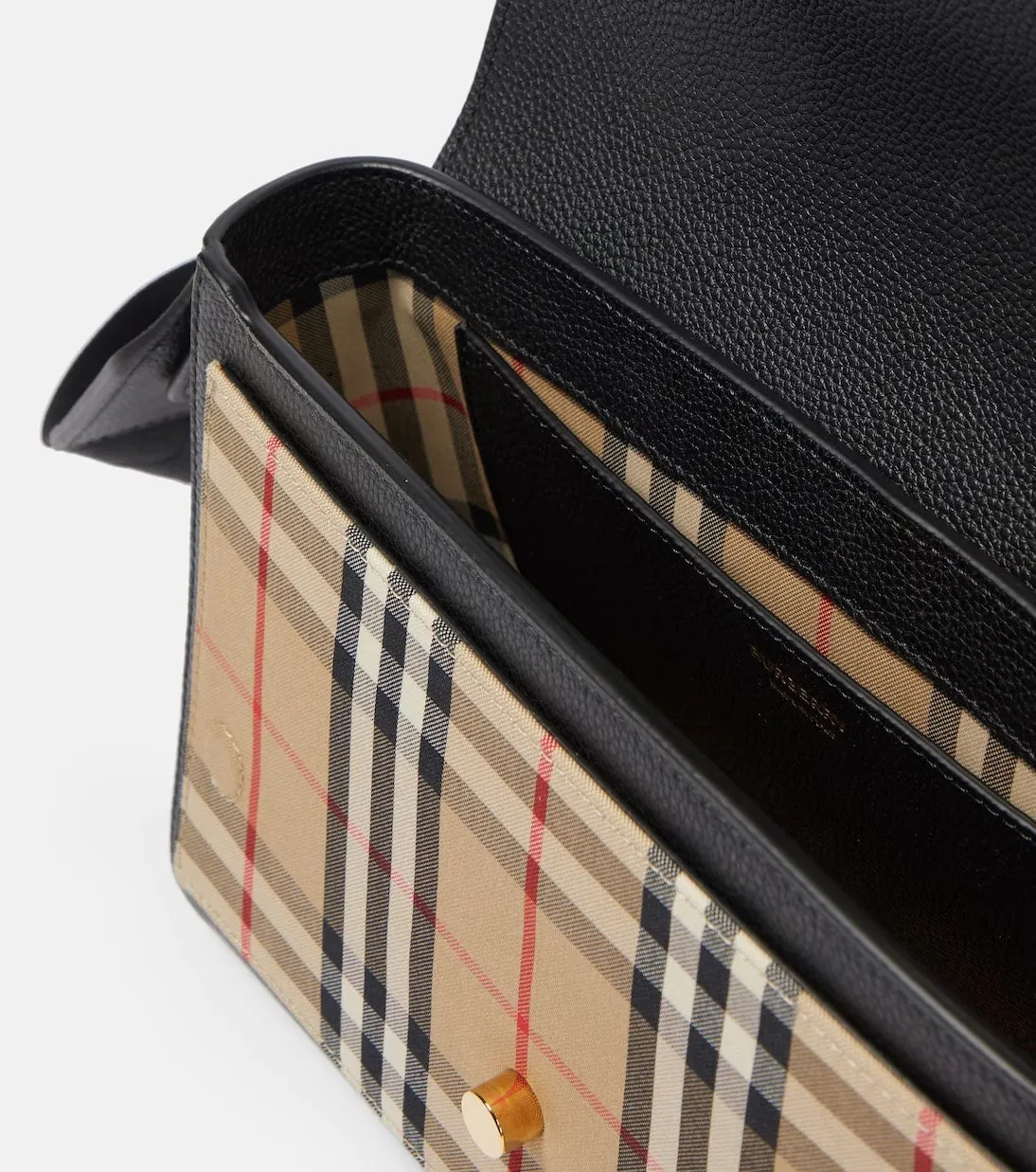 BURBERRY NOTE LEATHER SHOULDER BAG
