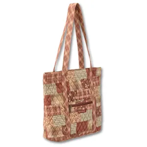 Burgundy Patch Large Tote