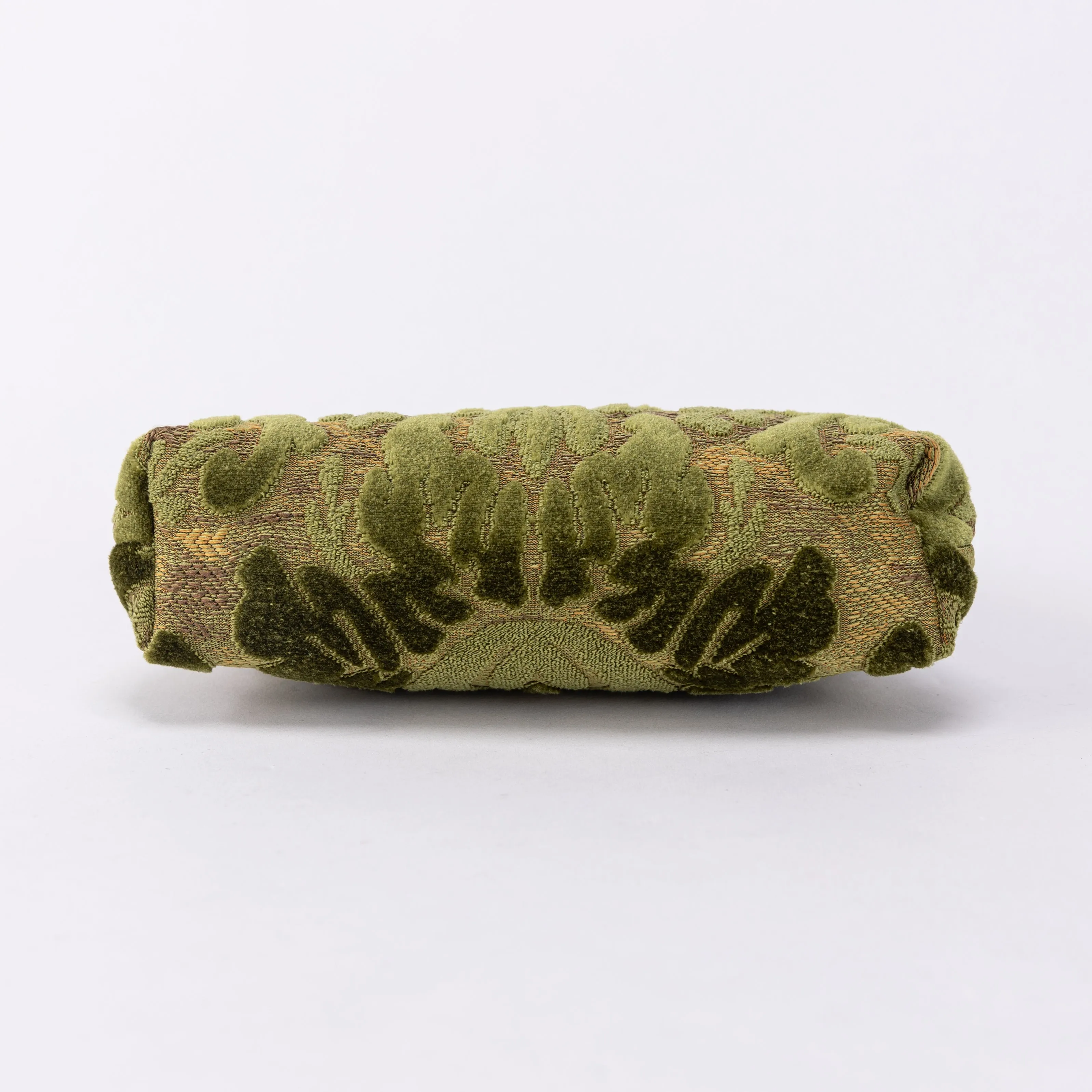 Burnout Velvet Fern Green Alma Clutch