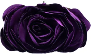 Bywen Womens Rose Pattern Purse Party Clutch Shoulder Bags