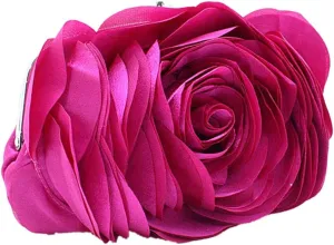 Bywen Womens Rose Pattern Purse Party Clutch Shoulder Bags