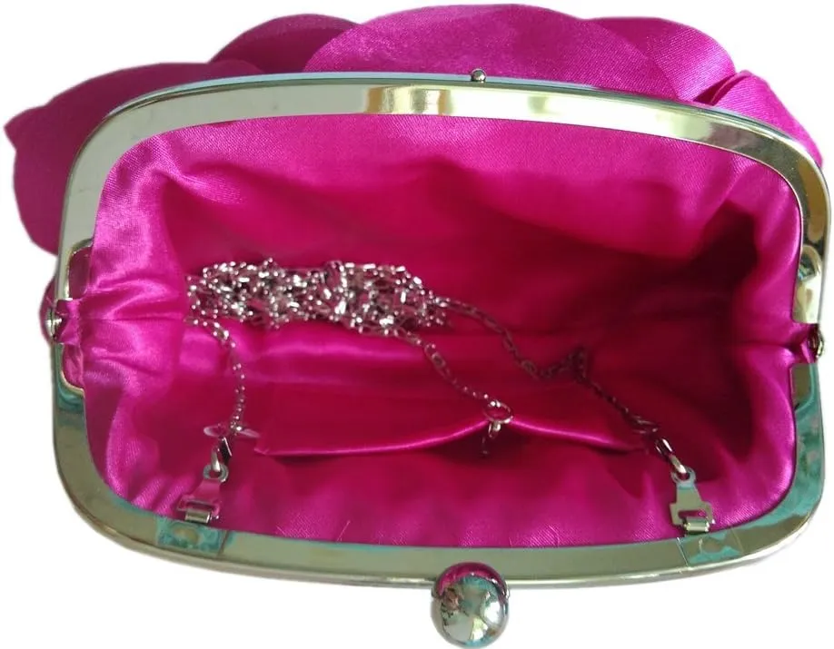 Bywen Womens Rose Pattern Purse Party Clutch Shoulder Bags