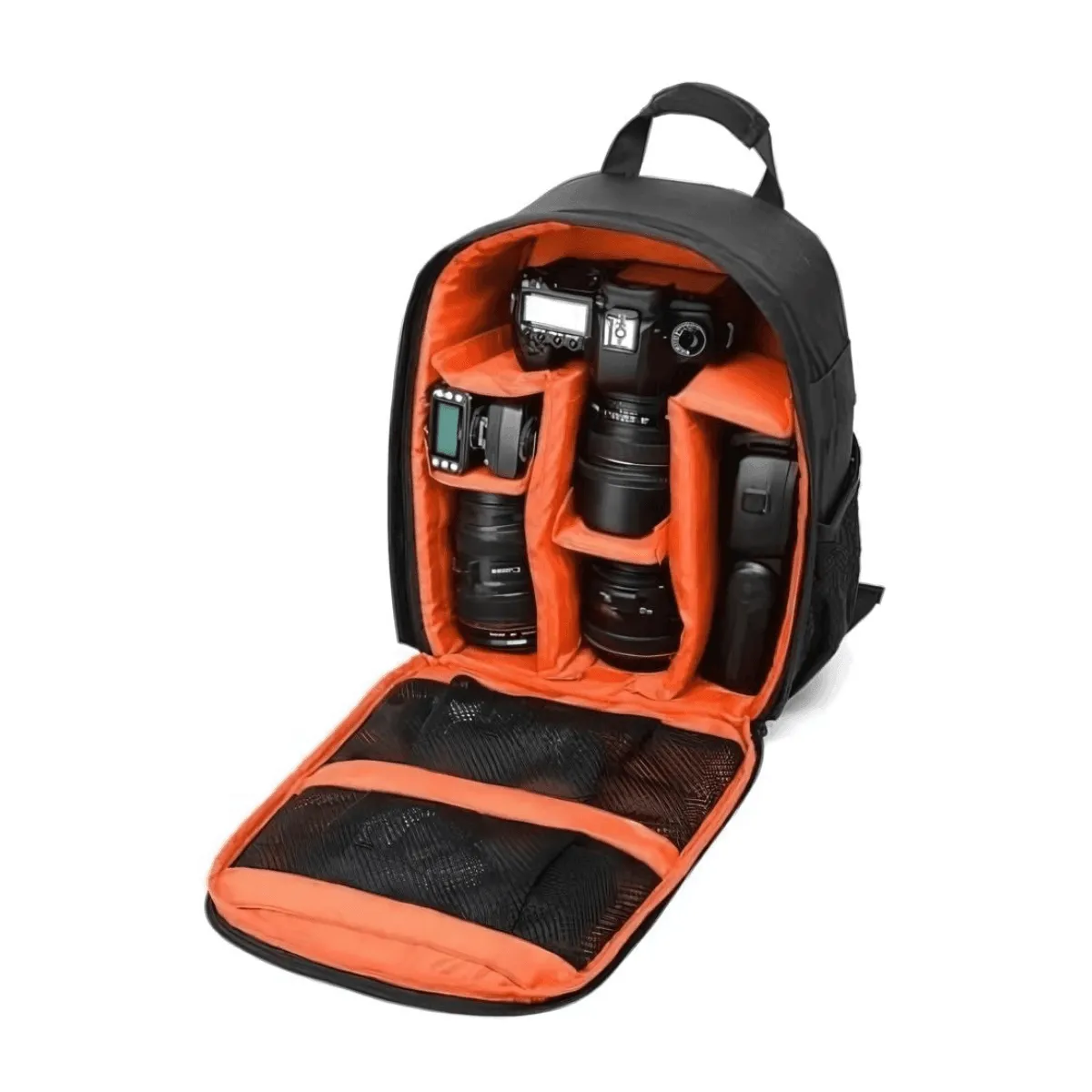 Camera Backpack, Waterproof Nylon, Lightweight & Portable, Spacious DSLR Gear Organizer, Unisex, Multiple Colors