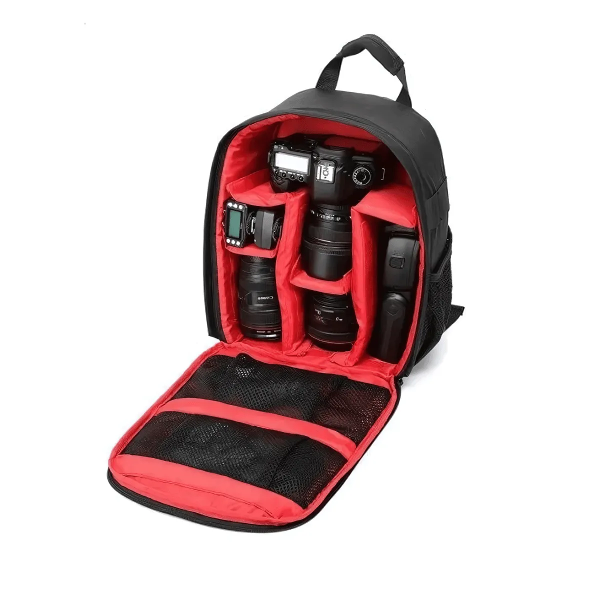 Camera Backpack, Waterproof Nylon, Lightweight & Portable, Spacious DSLR Gear Organizer, Unisex, Multiple Colors