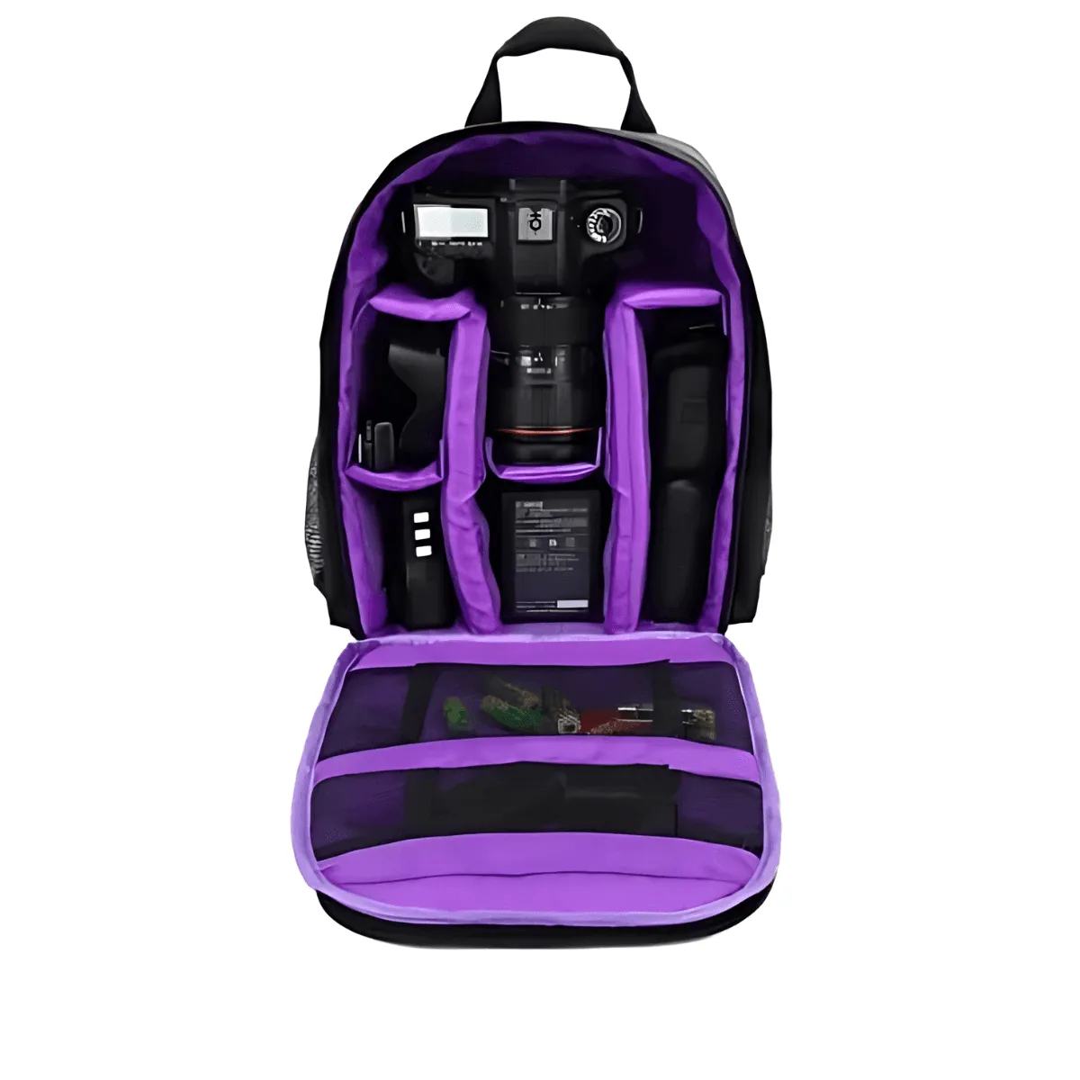 Camera Backpack, Waterproof Nylon, Lightweight & Portable, Spacious DSLR Gear Organizer, Unisex, Multiple Colors