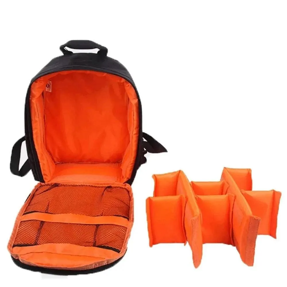 Camera Backpack, Waterproof Nylon, Lightweight & Portable, Spacious DSLR Gear Organizer, Unisex, Multiple Colors