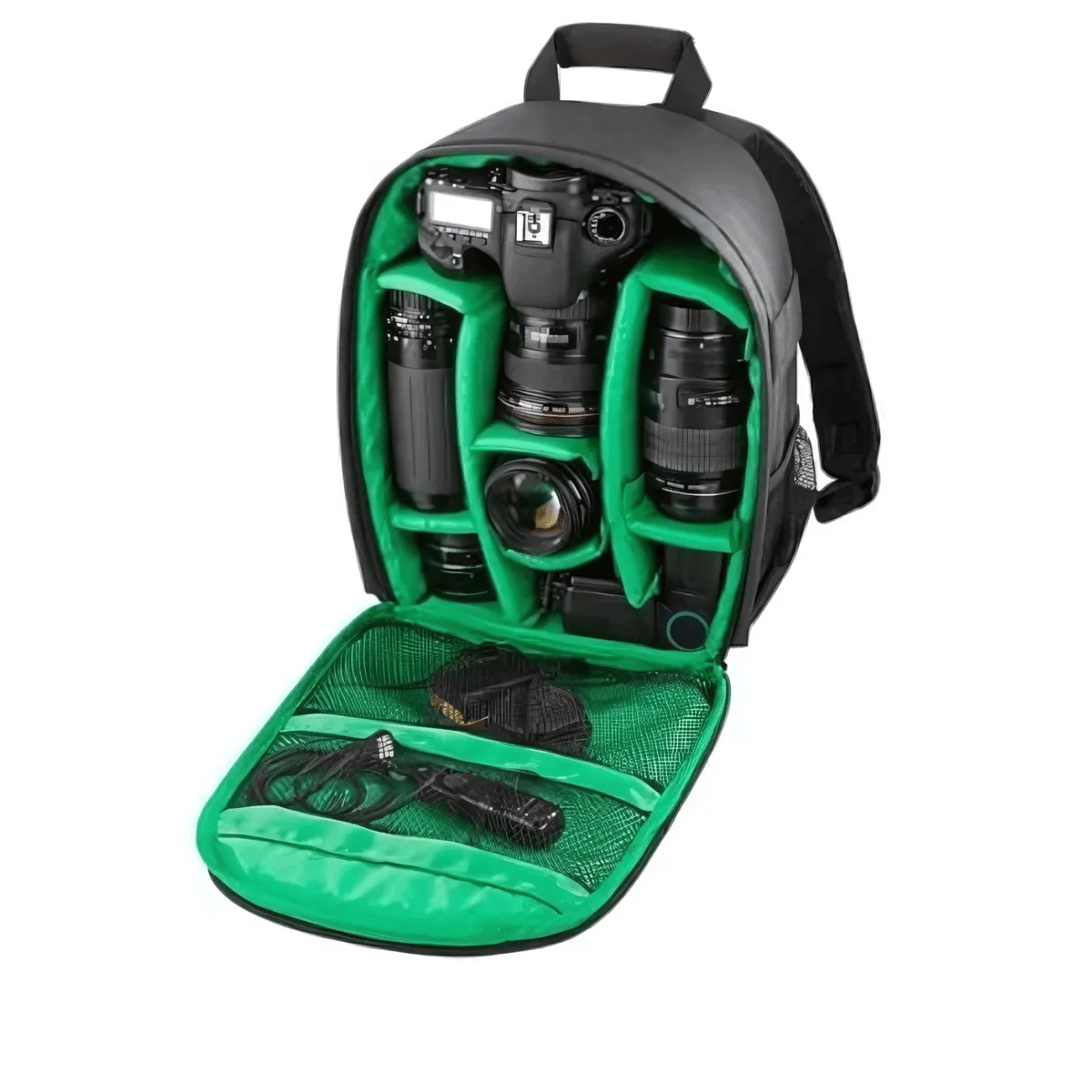 Camera Backpack, Waterproof Nylon, Lightweight & Portable, Spacious DSLR Gear Organizer, Unisex, Multiple Colors