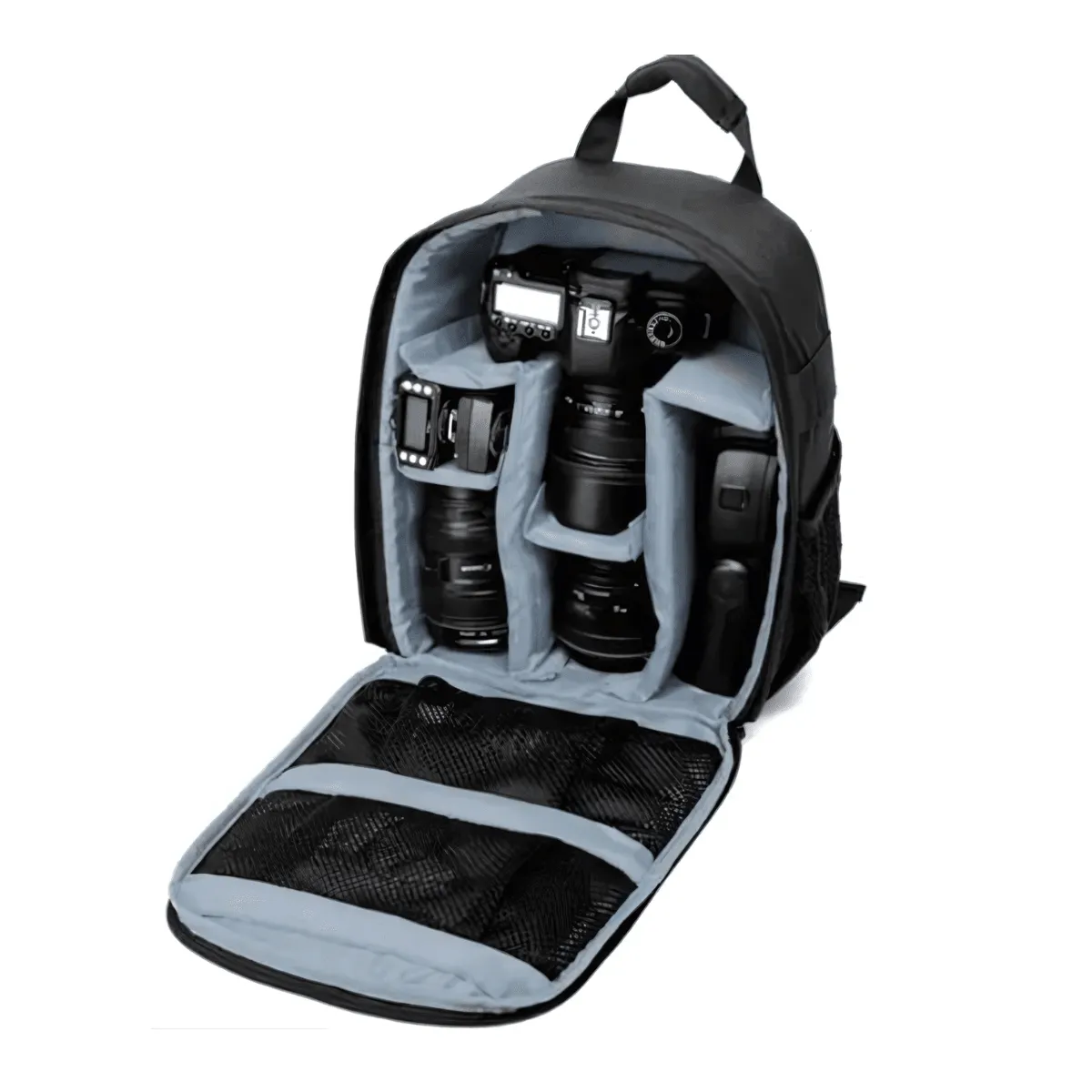 Camera Backpack, Waterproof Nylon, Lightweight & Portable, Spacious DSLR Gear Organizer, Unisex, Multiple Colors