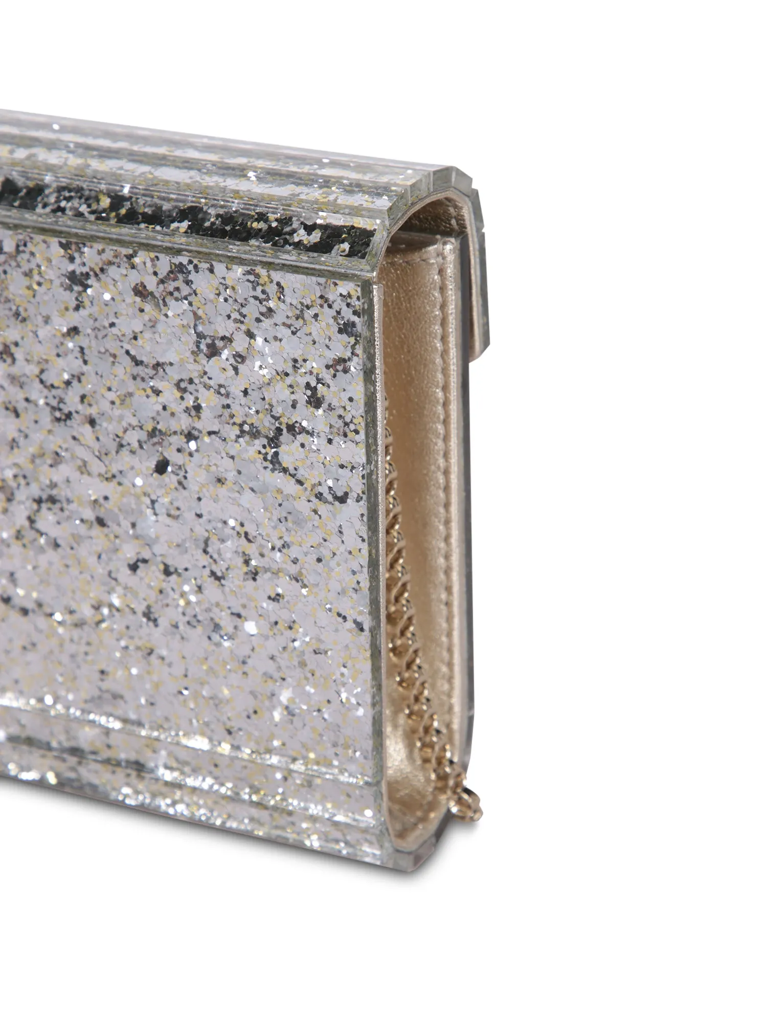Candy Champagne-Silver Clutch