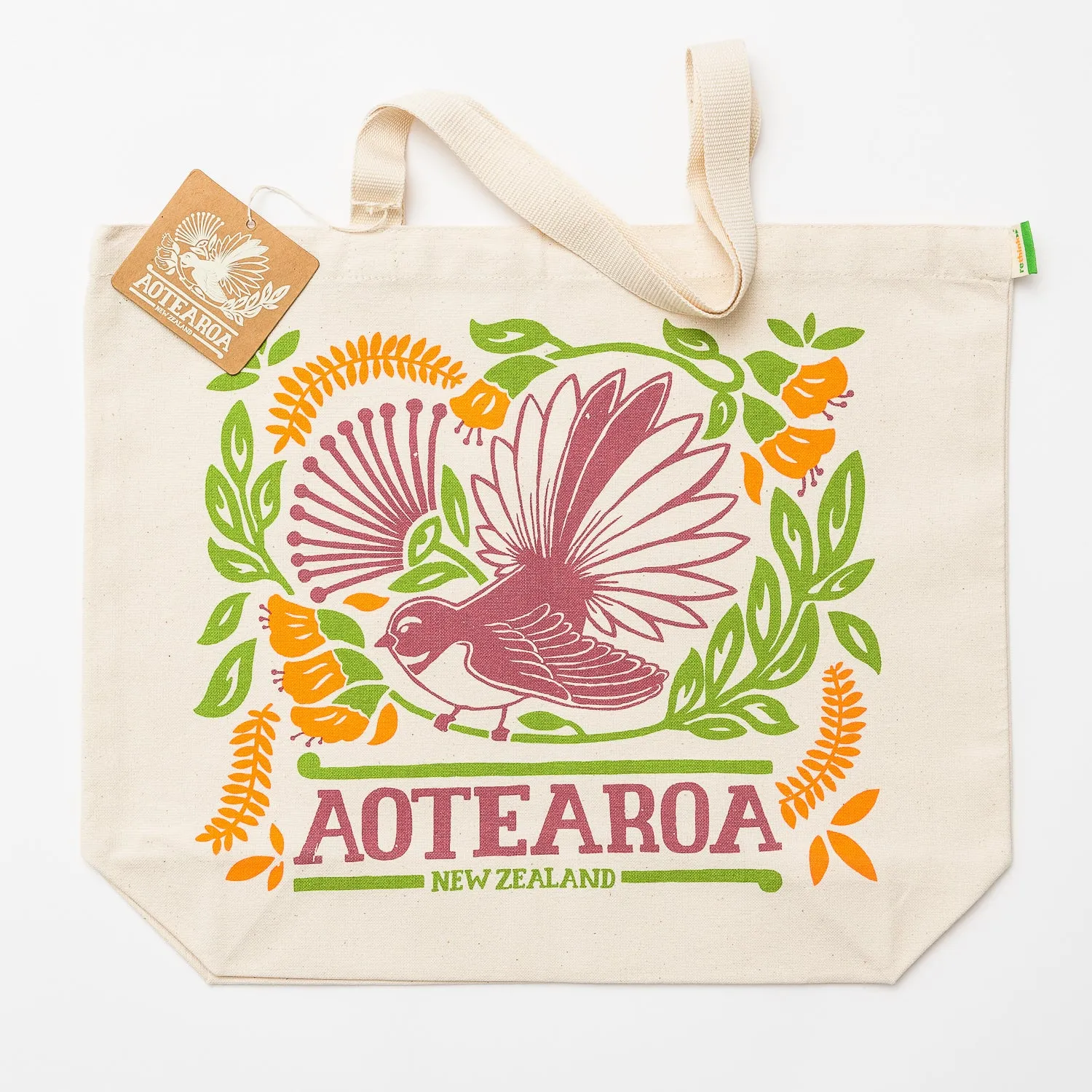 Canvas Bags - Pīwakawaka (Fantail) GRO