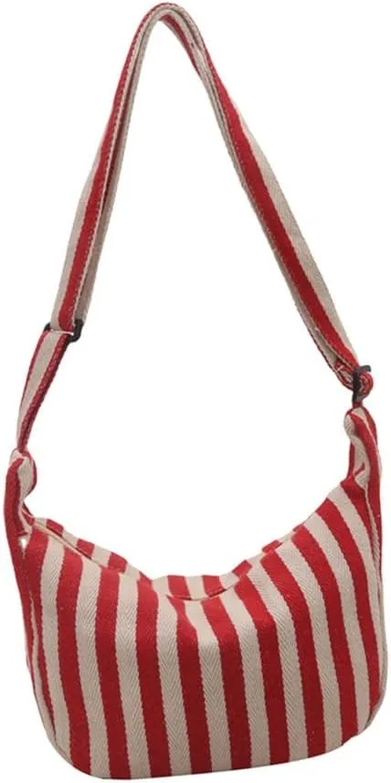 Canvas Shoulder Bag for Women Large Capacity Casual Crossbody Bags Satchel Purse for Work and Everyday Use