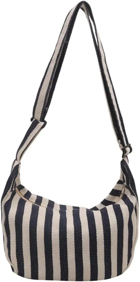Canvas Shoulder Bag for Women Large Capacity Casual Crossbody Bags Satchel Purse for Work and Everyday Use