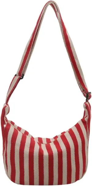 Canvas Shoulder Bag for Women Large Capacity Casual Crossbody Bags Satchel Purse for Work and Everyday Use