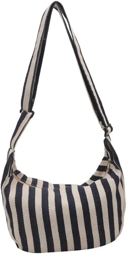 Canvas Shoulder Bag for Women Large Capacity Casual Crossbody Bags Satchel Purse for Work and Everyday Use