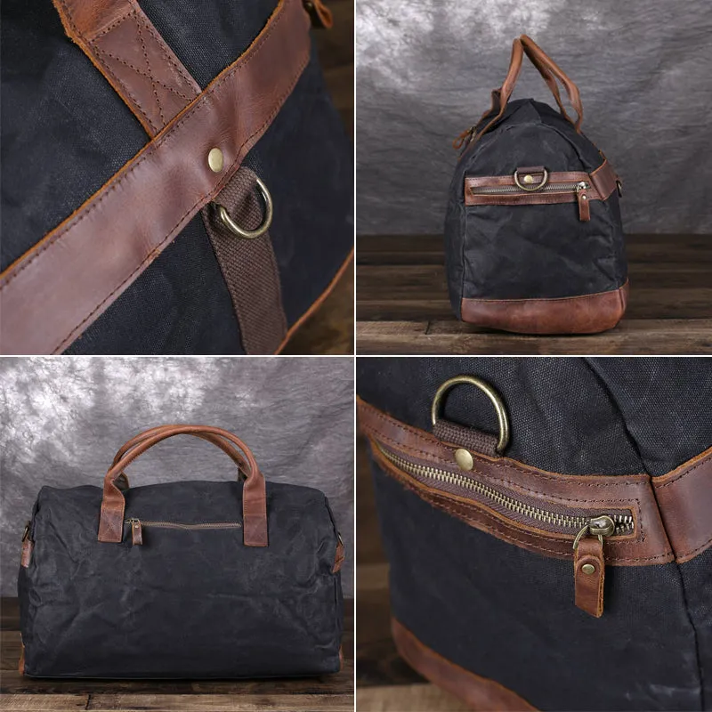 Canvas Travel Bag Waxed Canvas Duffle Bag Men Weekender Bags Gym Bags