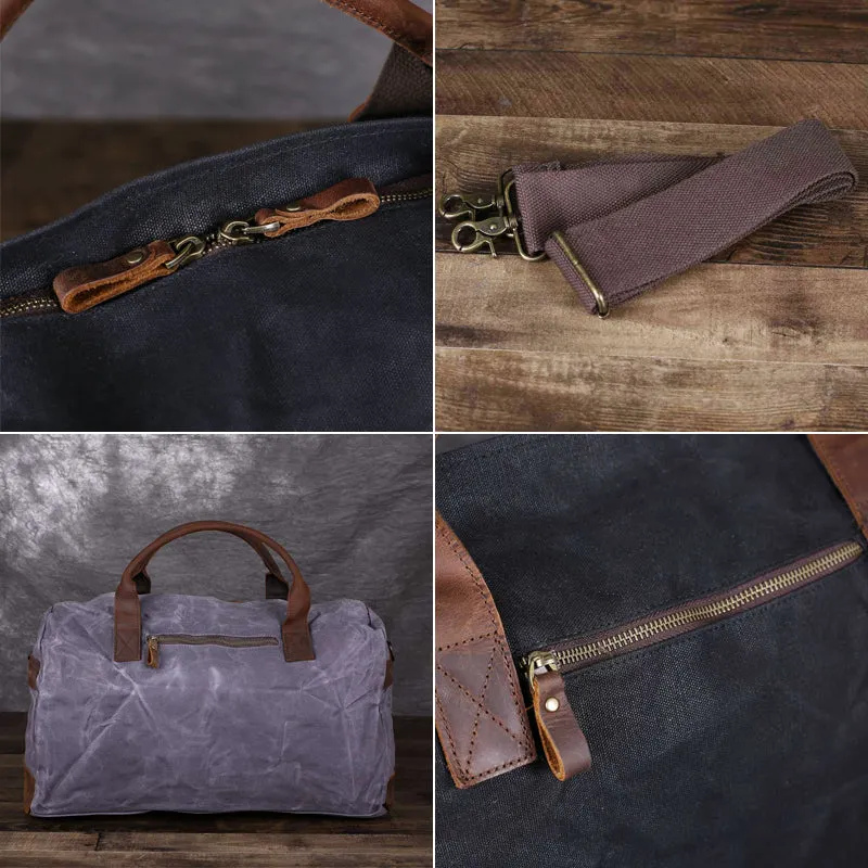 Canvas Travel Bag Waxed Canvas Duffle Bag Men Weekender Bags Gym Bags