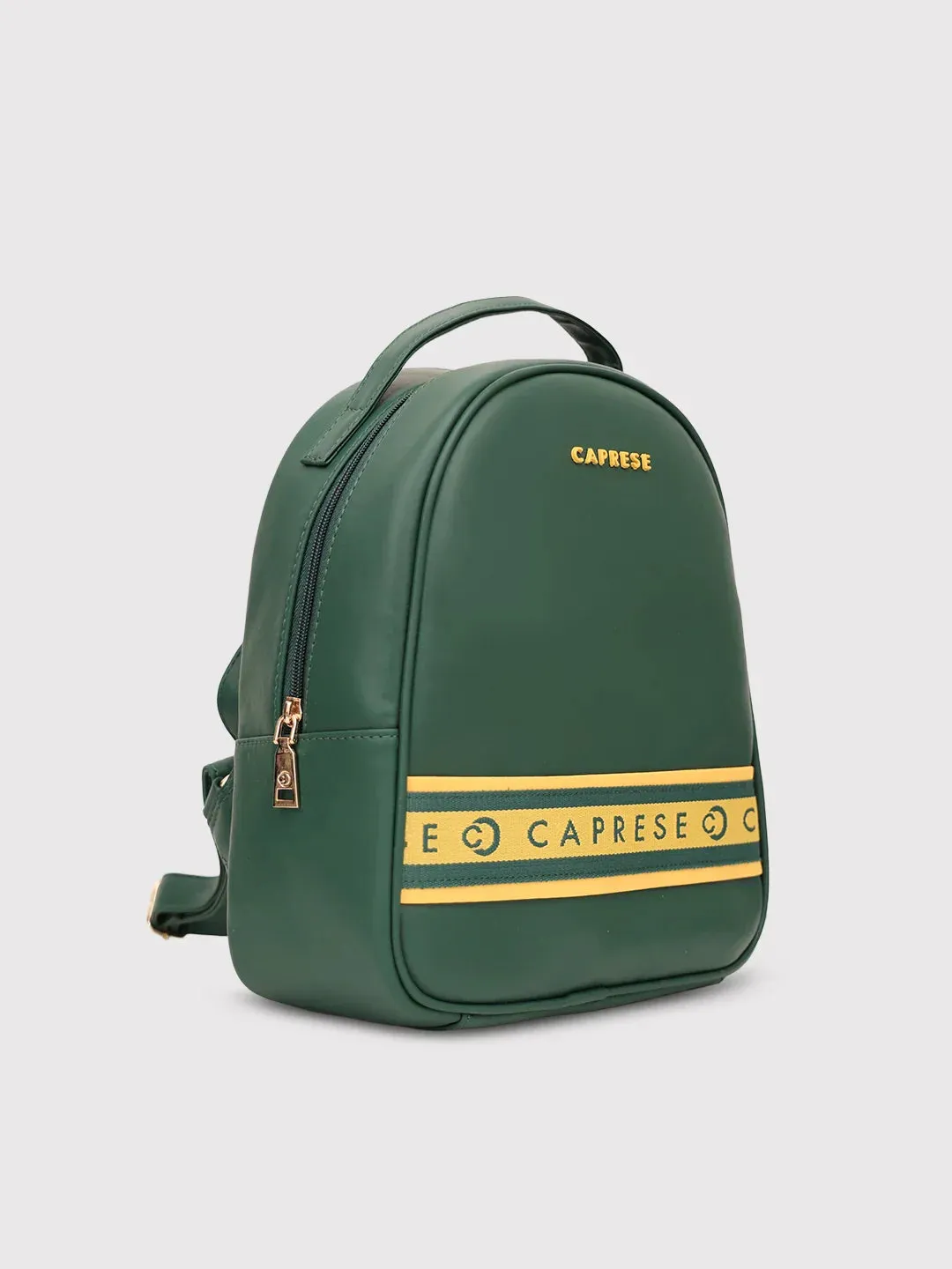 Caprese Trinity Fashion Backpack Medium Solid Women'S Bag Dark Green