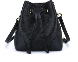 Carlheim Classis Genuine Leather Women's Shoulder Bags, Black, black