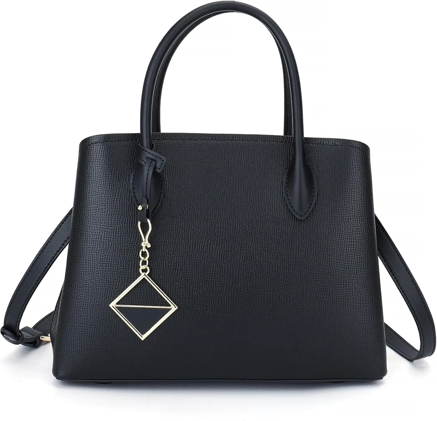 Carlheim Classis Genuine Leather Women's Shoulder Bags, Black, black