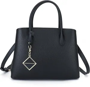 Carlheim Classis Genuine Leather Women's Shoulder Bags, Black, black