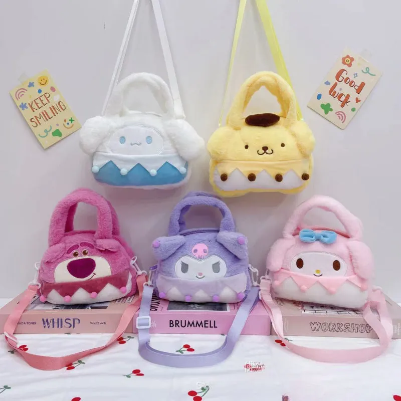 Cartoon Anime Plush Shoulder Bag KI605