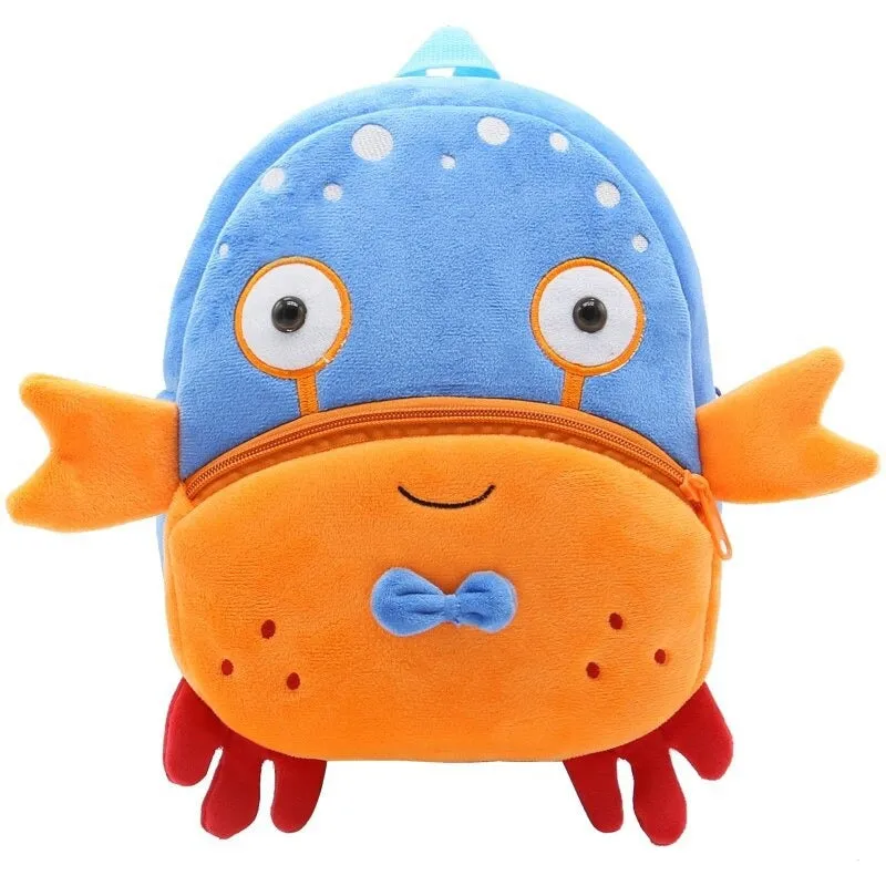 Cartoon Kids Plush Mini Kindergarten Schoolbag