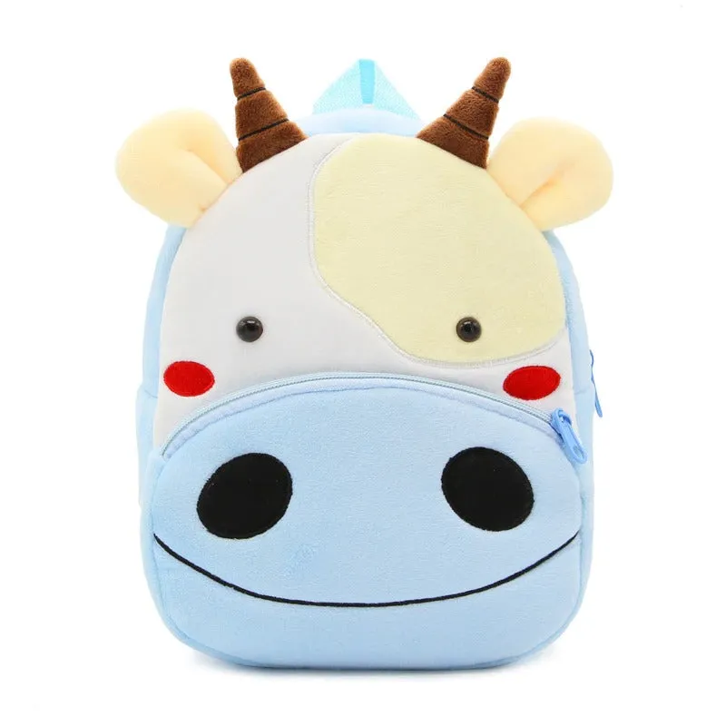 Cartoon Kids Plush Mini Kindergarten Schoolbag