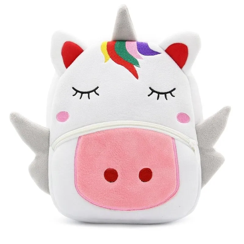 Cartoon Kids Plush Mini Kindergarten Schoolbag
