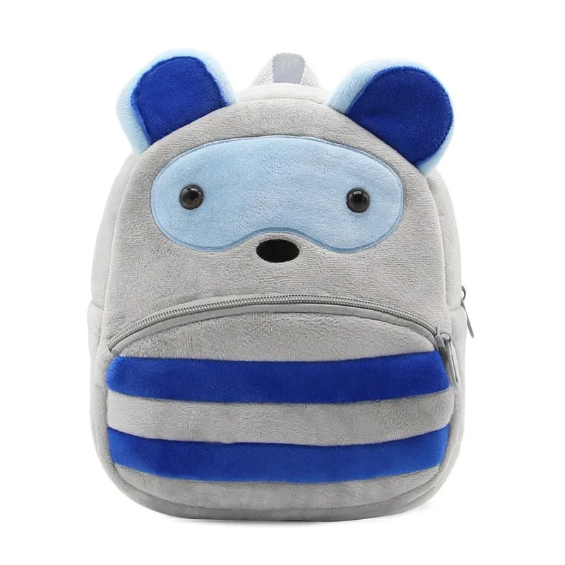 Cartoon Kids Plush Mini Kindergarten Schoolbag