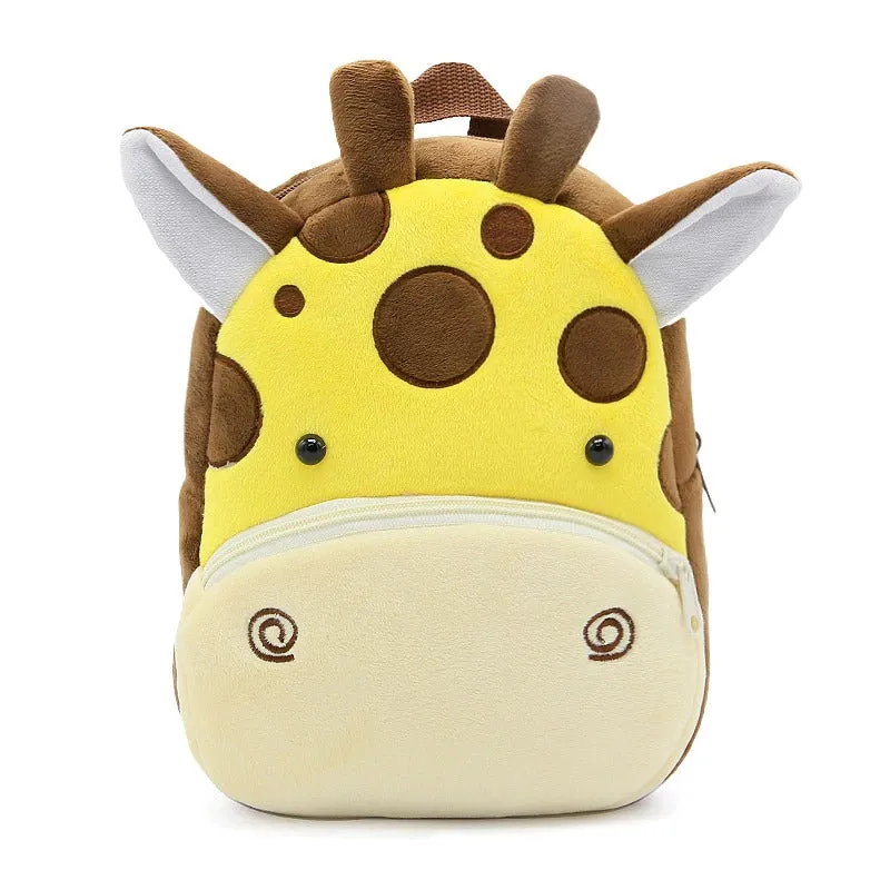 Cartoon Kids Plush Mini Kindergarten Schoolbag