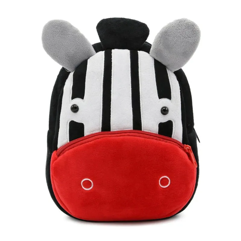 Cartoon Kids Plush Mini Kindergarten Schoolbag