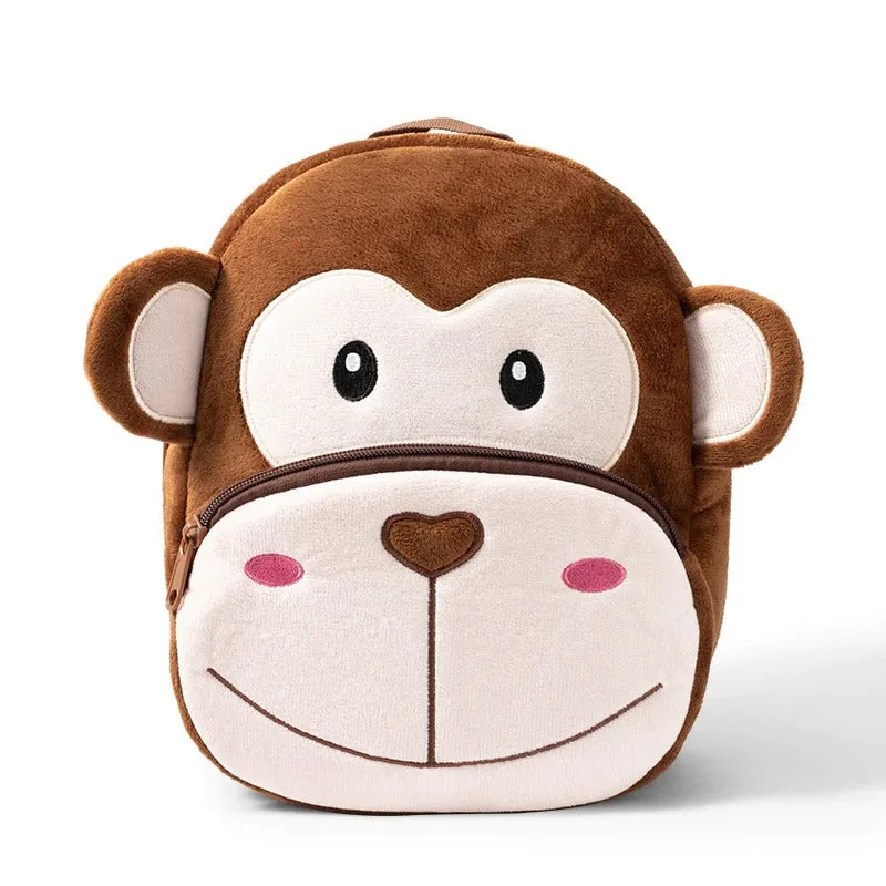 Cartoon Kids Plush Mini Kindergarten Schoolbag