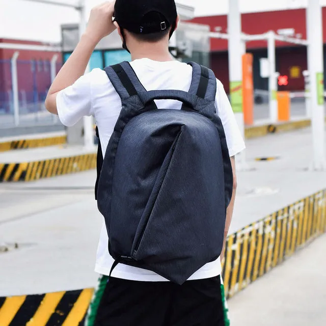 Casual Men Backpacks Students Solid Color