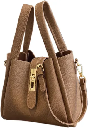 ccuzs Vintage Women's Bucket Bag, Women's Shoulder Bags, Shoulder Purse Bucket Bag, Travel Bucket Shoulder Bags with Stylish Vintage and Metal Buckle for Travel, Shopping, and Dating