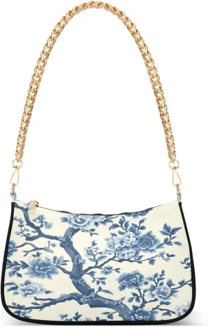 CEBUGI Crossbody Bags for Women Shoulder Purse Floral Tree Handbags Stylish Clutch Purse with Chain Strap