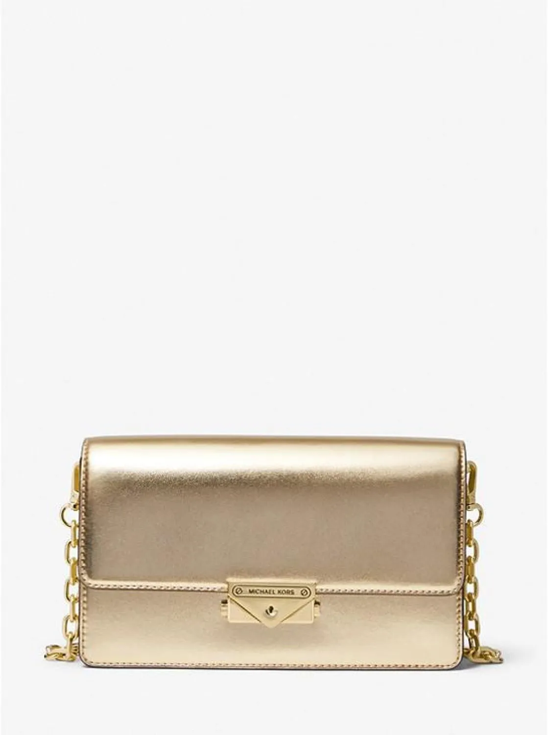 Cece Medium Metallic Faux Leather Clutch