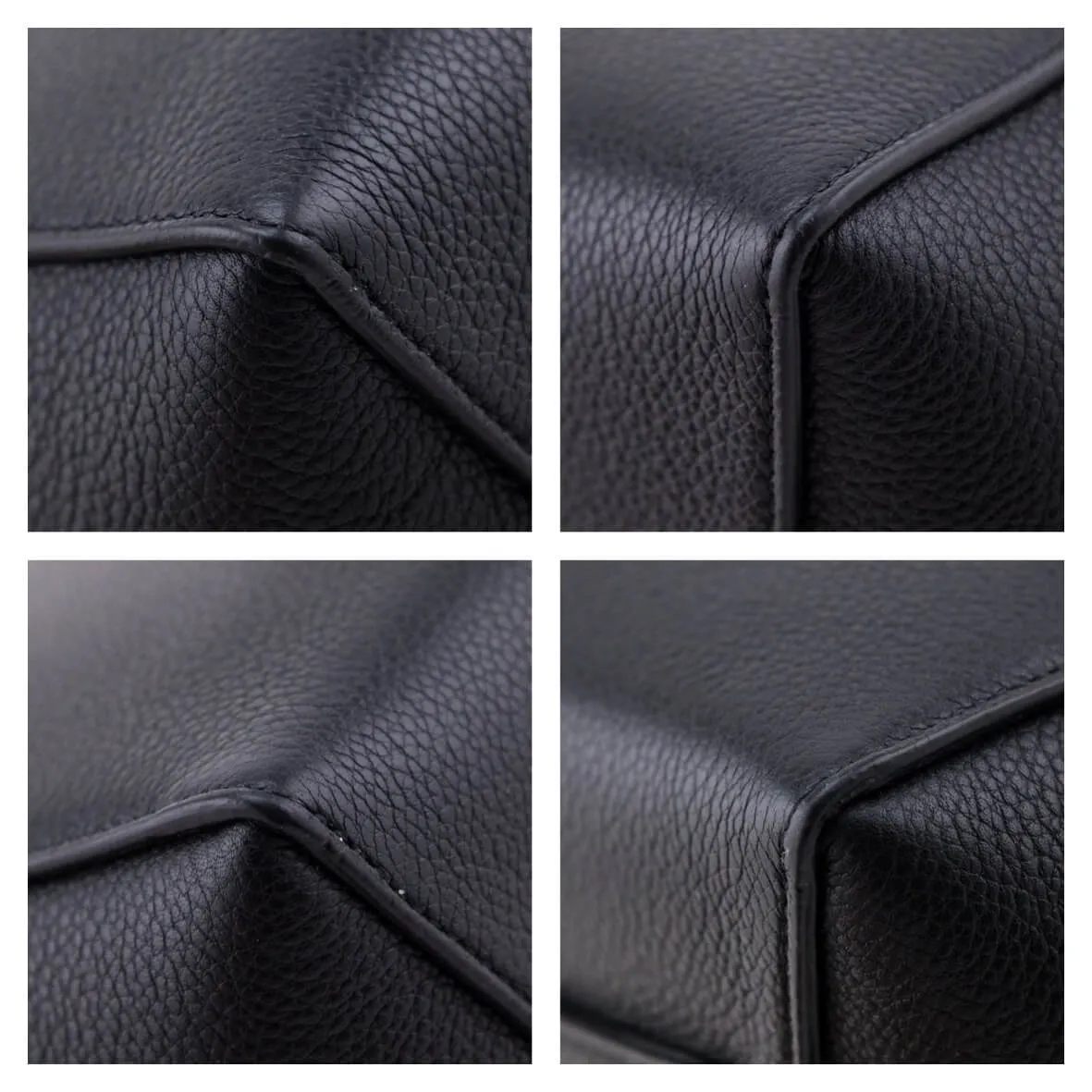 Celine Black Soft Grained Calfskin Small Sangle Bucket Bag