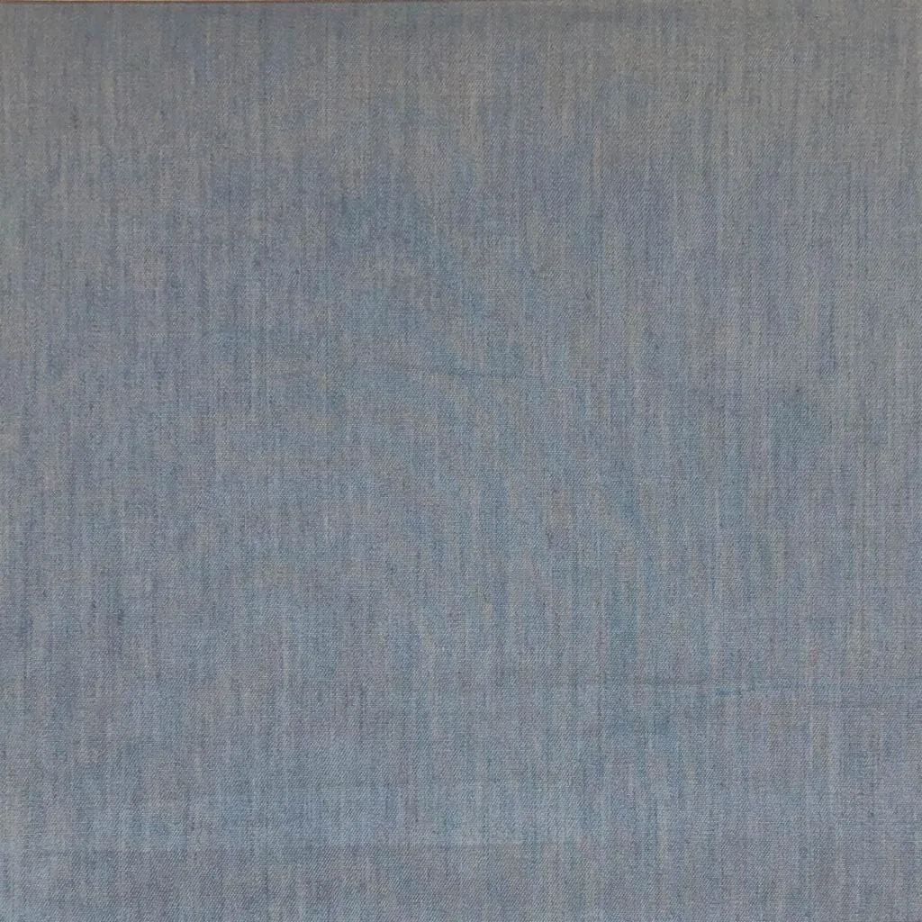 Chambray Plain Dyed Cotton Light Blue